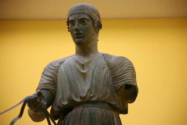 Delphi archaeological museum - Bronze statue made around 475 BC